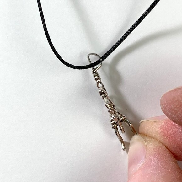 ⭐️Silver-tone Wire Kokopelli Pendant/Charm - Picture 4 of 5